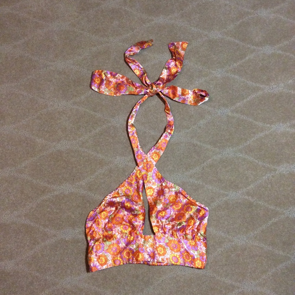 Topshop 70’s Floral Halter Top, 4